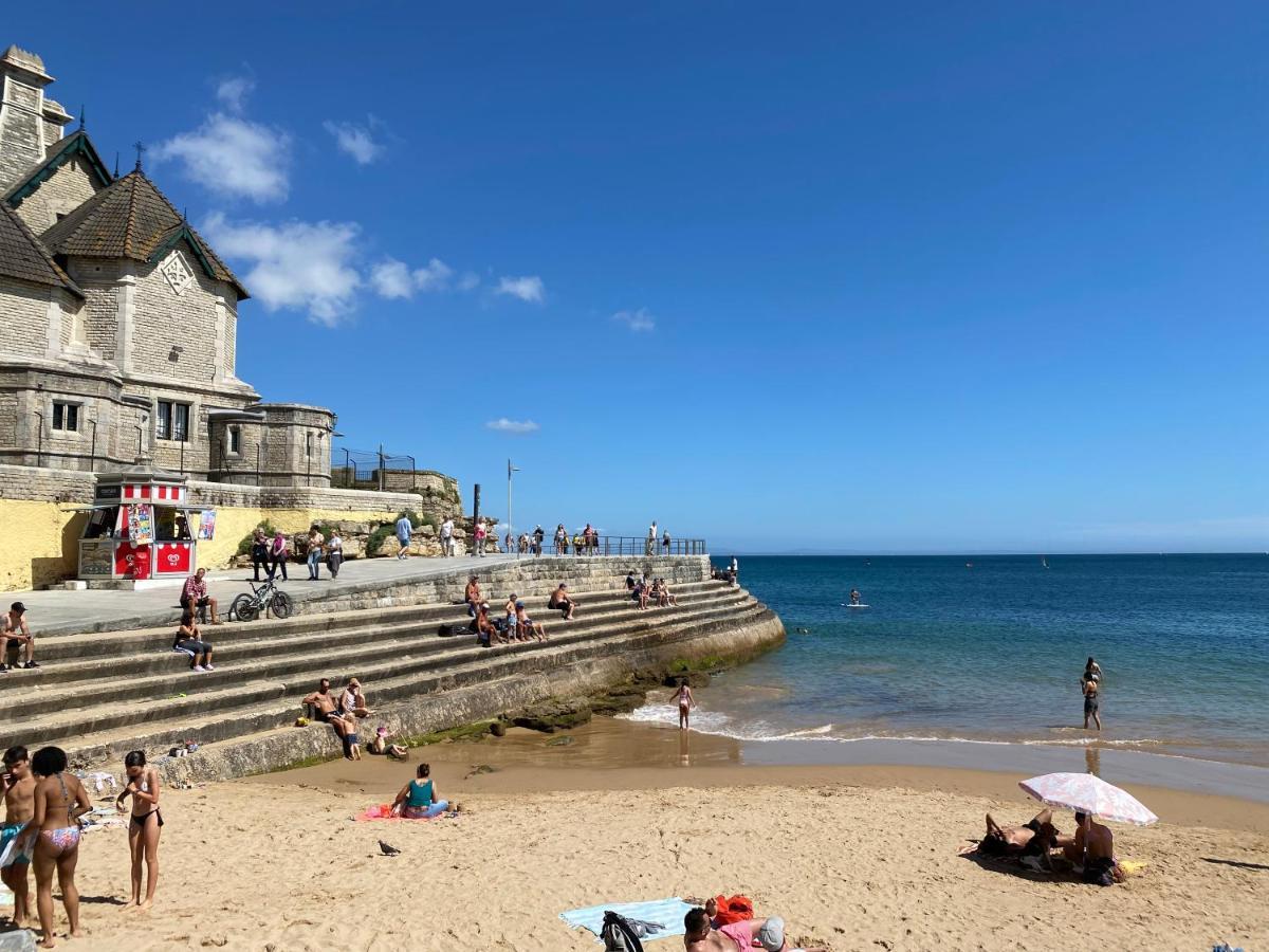 Апартаменты Lujoso Ap Con Piscina Frente Al Mar Кашкайш Экстерьер фото